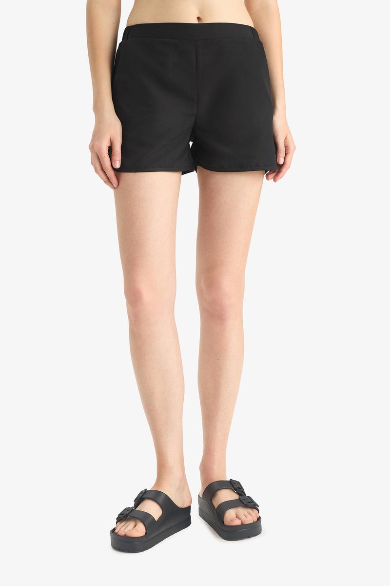 DeFacto Black Woman Fall in Love Regular Fit Swim Shorts Casual - Image 4